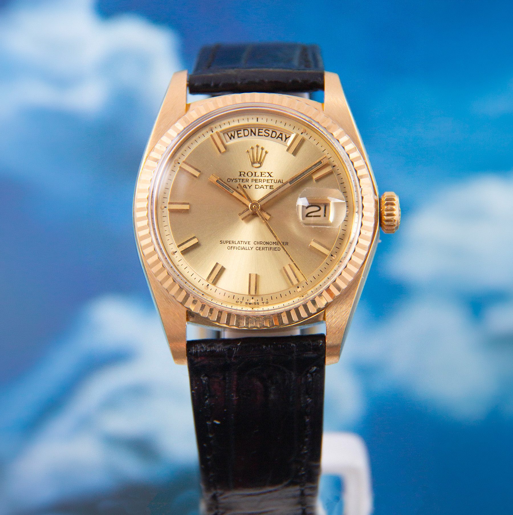 Rolex Day-Date Ref. 1803 « Wideboy » — montre de luxe d'occasion