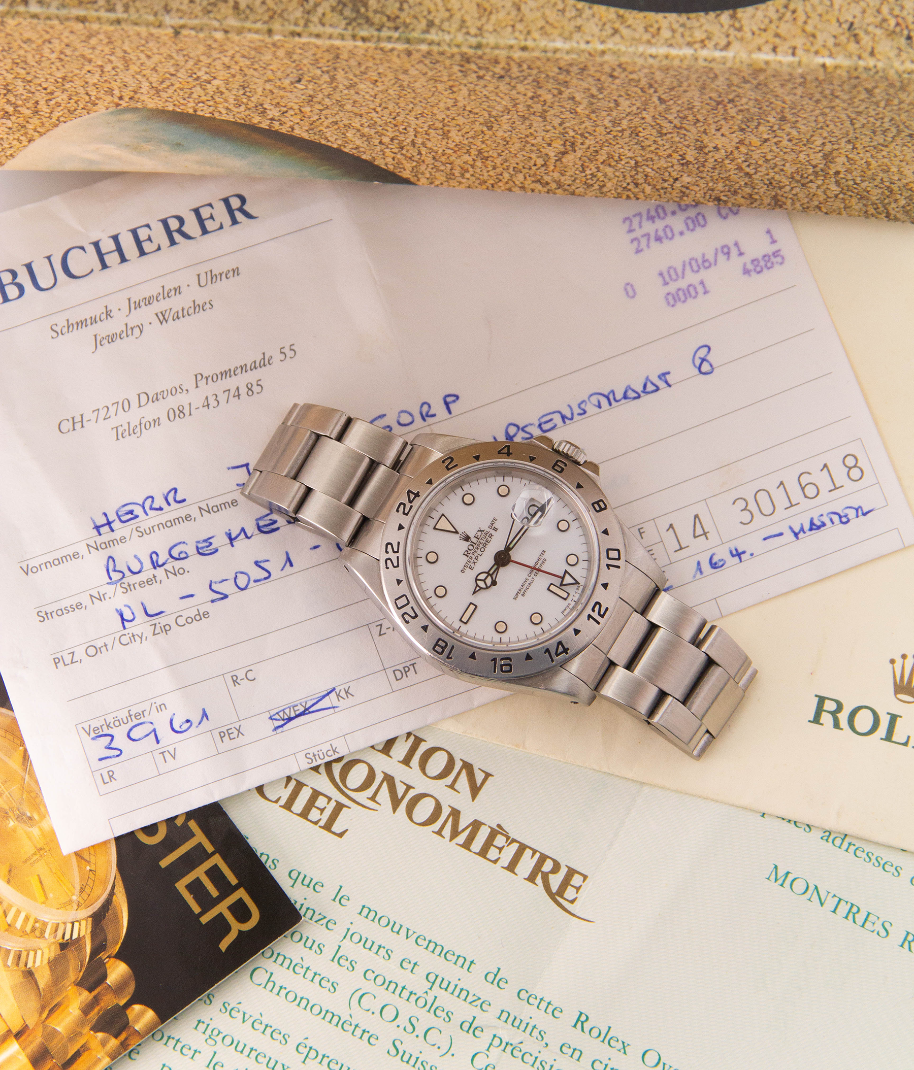 Rolex Explorer Ref. 16570 « Chicchi Di Maïs » — vue 3