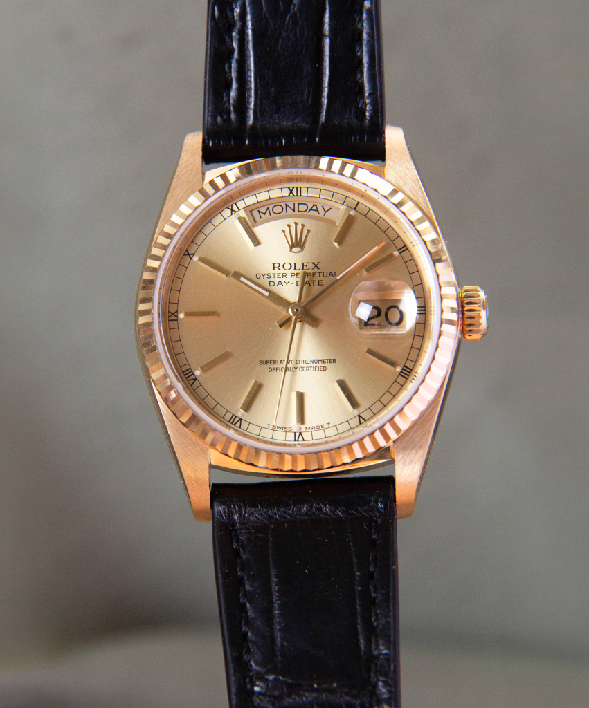 Rolex Day-Date 18038 NOS Condition — montre de luxe d'occasion, vue 3
